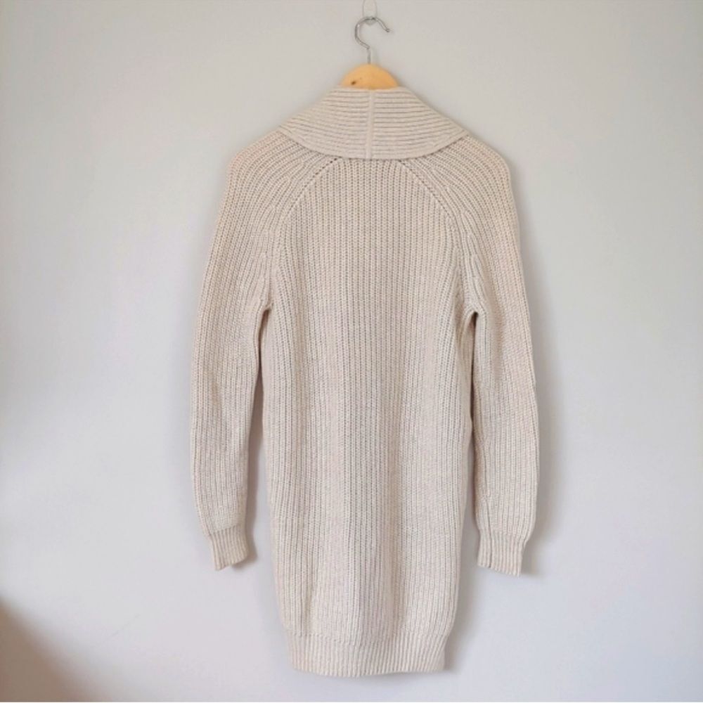 Aritzia Wilfred Tisserand Long Rib Knit Cardigan Sweater Merino Wool Size S - Picture 4 of 15